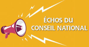 Echos du Conseil national