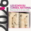 Echos du Conseil national de mars 2026